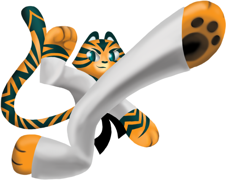 Alexei Taekwondo Tiger By Snowboardleopard-d9mjj6y - Taekwondo Anime Tigers Clipart (923x865), Png Download