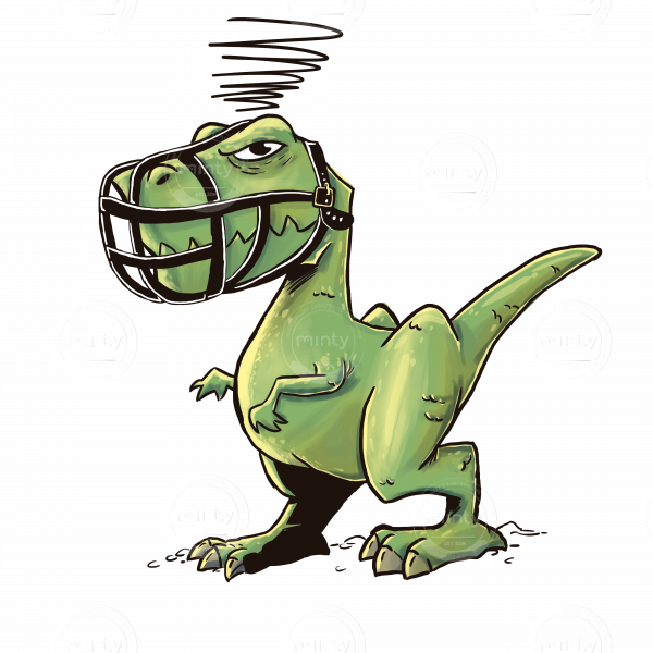 Tyrannosaurus Rex Illustrations - Angry T Rex Clipart (600x600), Png Download