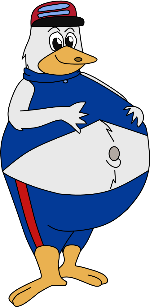 Fat Mr - Stork - Fat Stork Clipart (493x995), Png Download