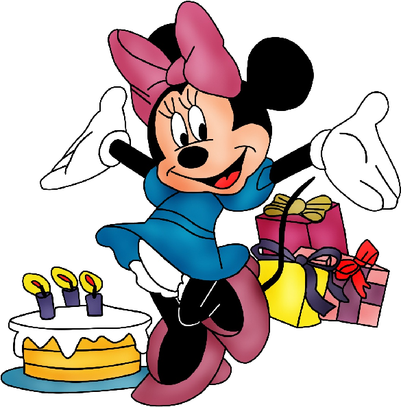 Red Minnie Mouse Clip Art Car Interior Design - Minnie Mouse Party Clipart - Png Download (585x594), Png Download