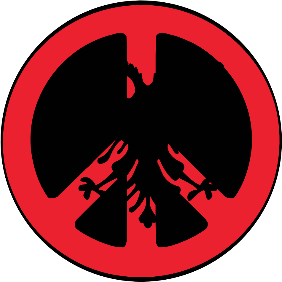 Albanian Peace Symbol Flag - Flag Of Albania Clipart (999x999), Png Download