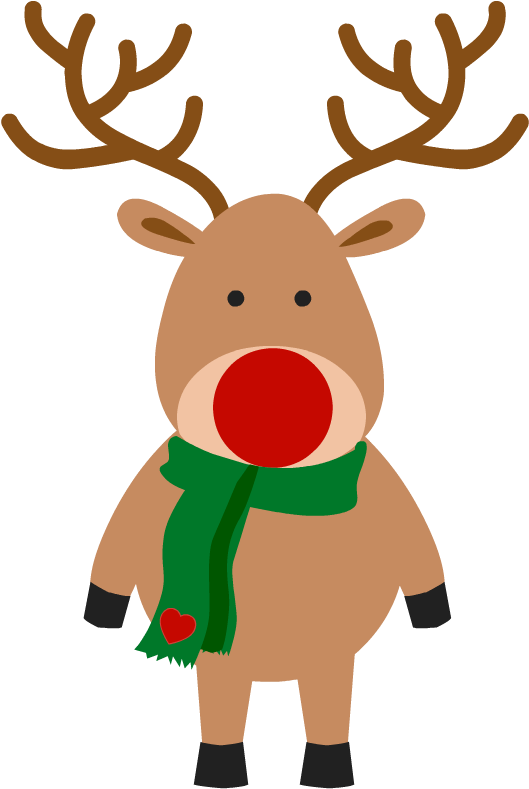 Each Day Folks Will Have A Chance To Win That Daily - Christmas Card Rudolph Clipart (548x800), Png Download