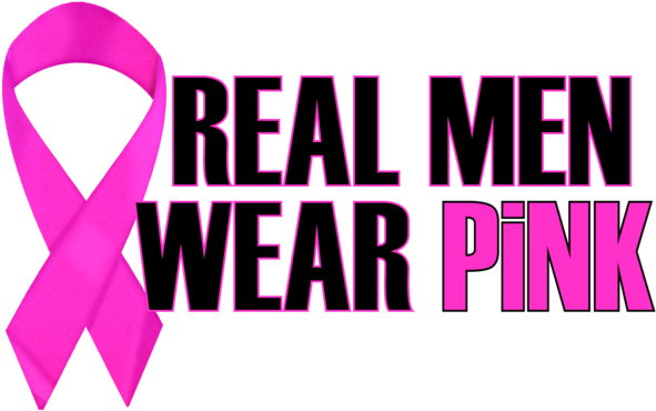 Real Men Wear Pink Campaign - Real Men Can Wear Pink Clipart (600x600), Png Download
