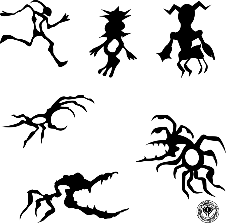 Svg Library Collection Of Free Art - Oddworld Tribal Clipart (900x889), Png Download