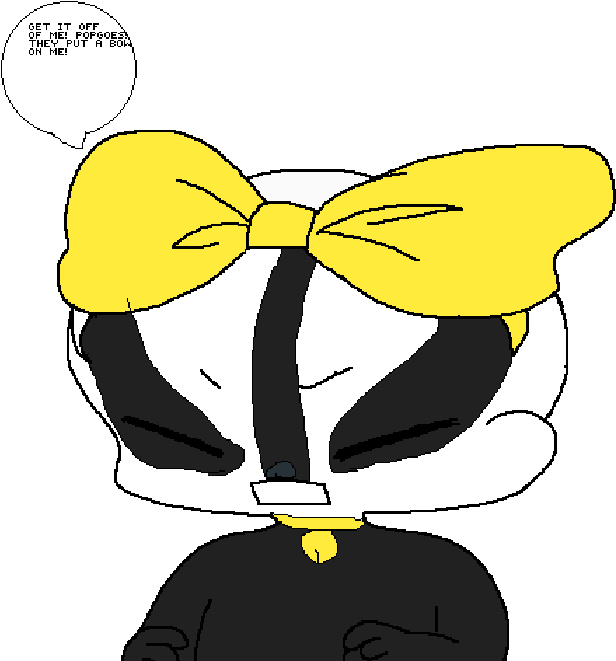 Badger Bow - Badger Clipart (1000x1000), Png Download