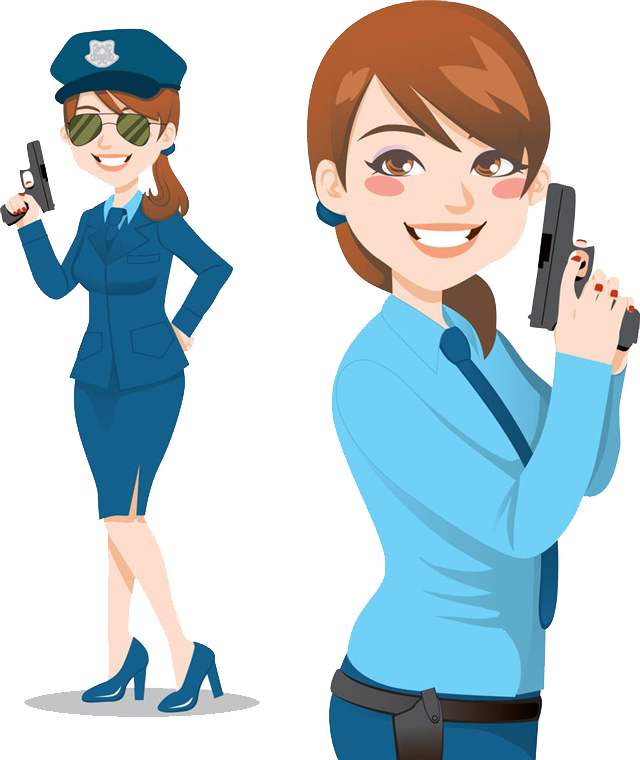 Police Officer Stock Photography Royalty Free Hat - Draw Cartoon Police Officers Clipart (640x760), Png Download