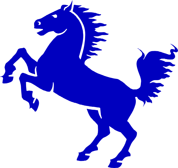 Purple Mustang Horse Clipart (600x568), Png Download