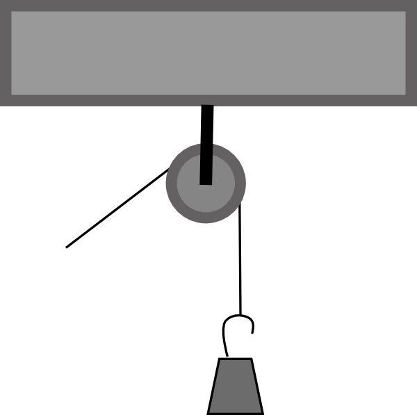 Flaschenzug Rolle Clip Art - Flaschenzug Clipart - Png Download (600x597), Png Download