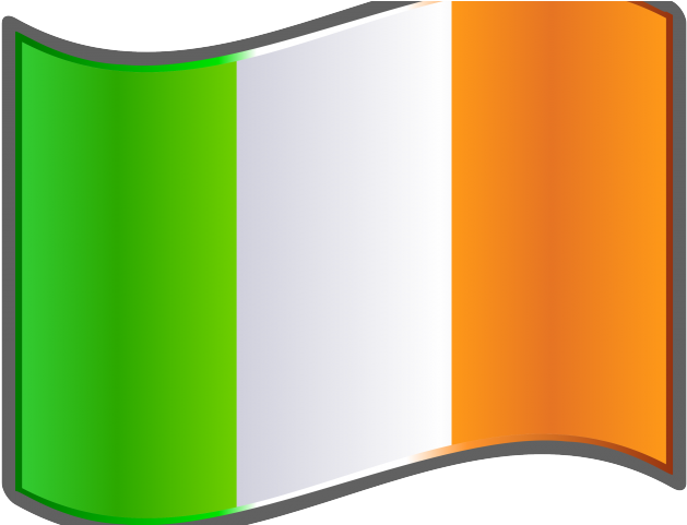 Ireland Flag Clipart Animated - Irish Flag Vector Png Transparent Png (640x480), Png Download