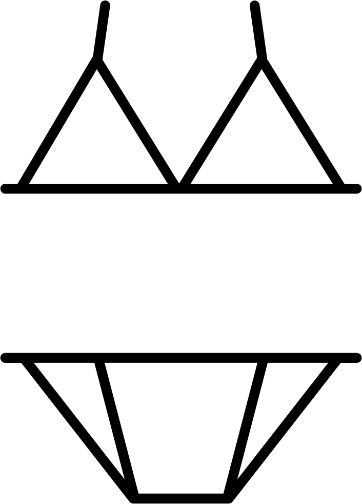 Png File - Bikini Clipart (706x982), Png Download