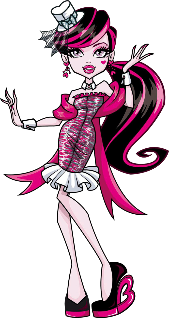 Monsterhigh Sticker - De Draculaura Monster High Clipart (687x1292), Png Download
