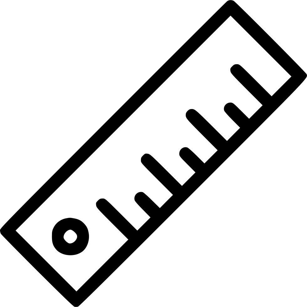 Ruler Png - Ruler Icon No Background Clipart (980x980), Png Download