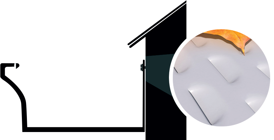 E Z Slide Installation Diagram - Leaffilter Clipart (935x480), Png Download