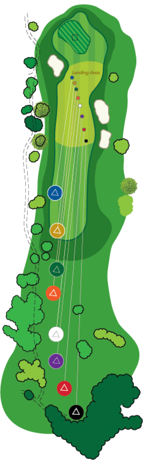 Forward Tee Yardages U S Kids Golf - Golf Course Clip Art - Png Download (480x1539), Png Download