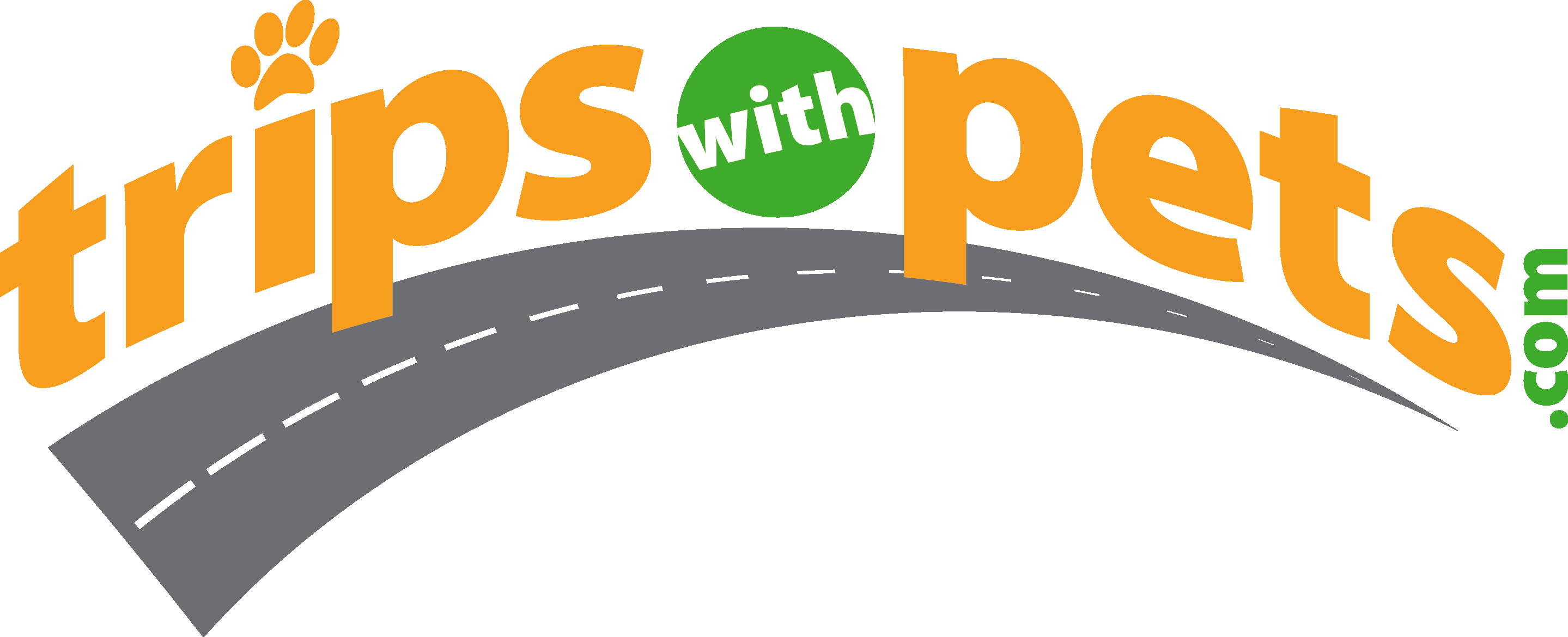 Click Images To Enlarge - Trips With Pets Logo Clipart (2878x1170), Png Download