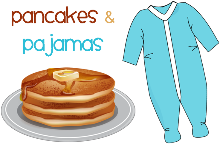 Family Night Our January Family Night Was Titled “pancakes - Pajama And Pancake Day Clipart (792x518), Png Download