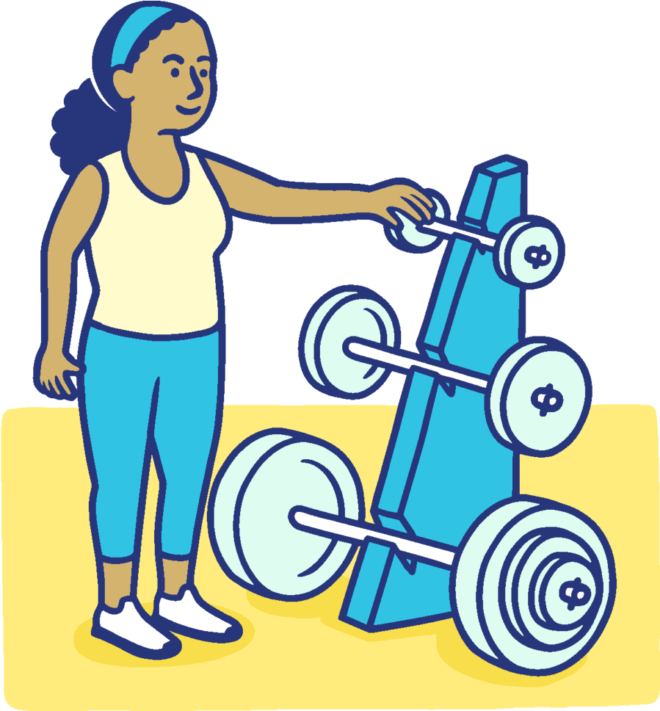 Then Slowly Add Changes To Your Diet And Exercise Routine Clipart (959x1024), Png Download