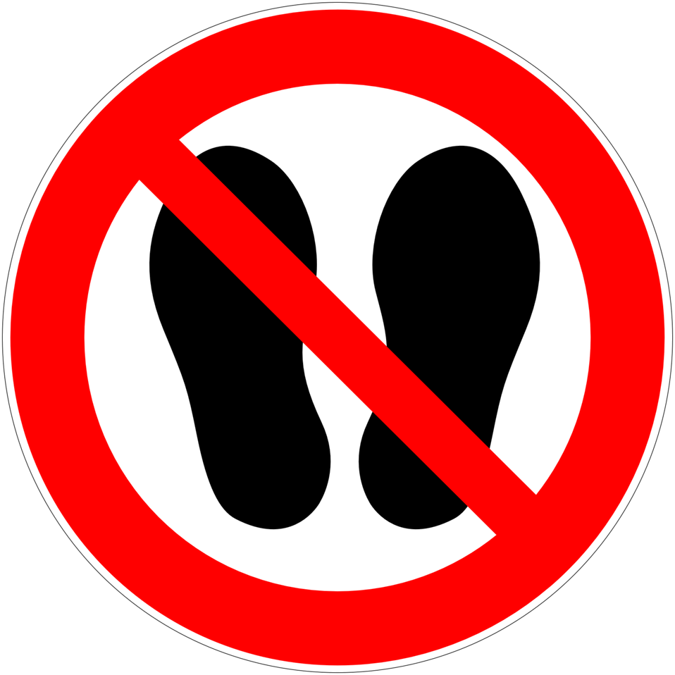 Betreten Der Fläche Verboten, Verbotszeichen D P015 - No Access Without Permission Clipart (958x958), Png Download