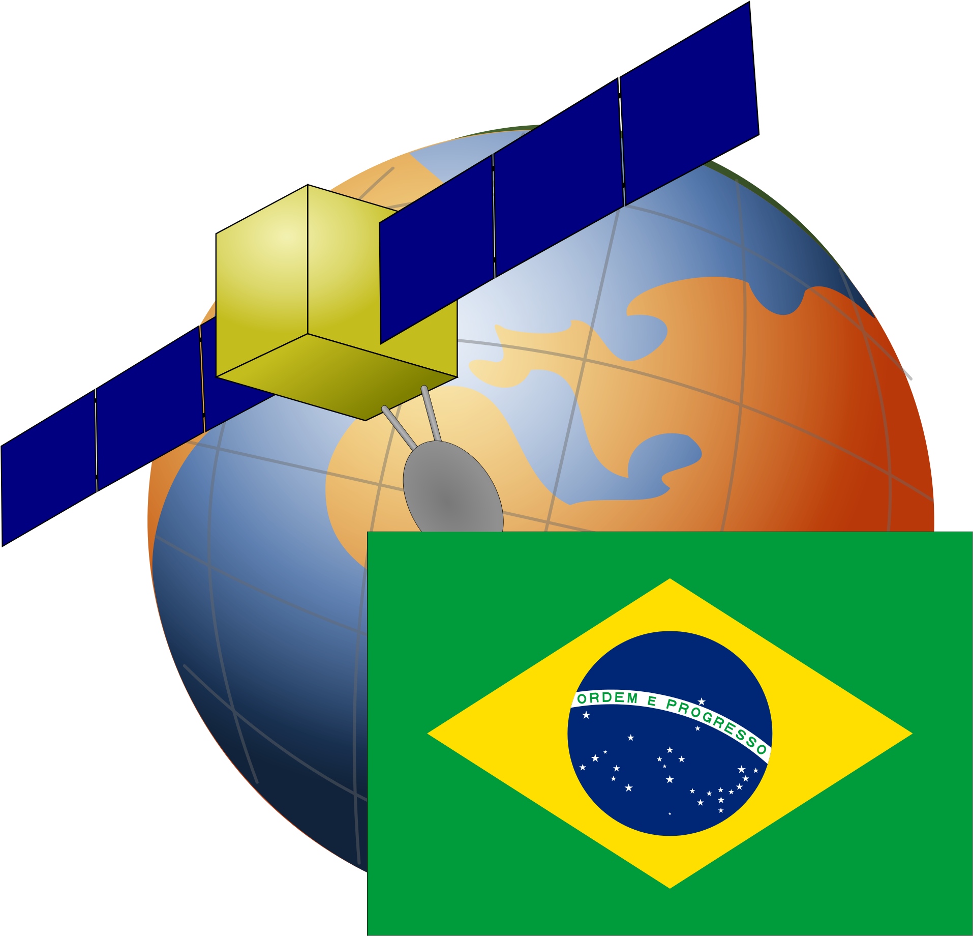 File - Brazil-satellite - Svg - Ifunny Server War Clipart (1024x1024), Png Download