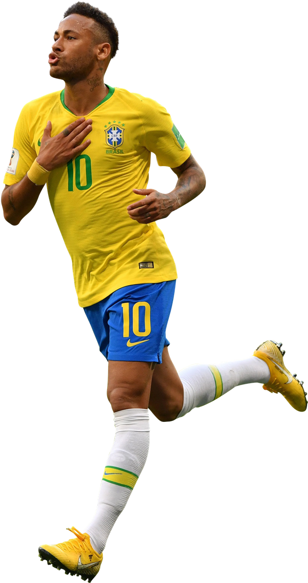 Neymar Clipart (644x1200), Png Download