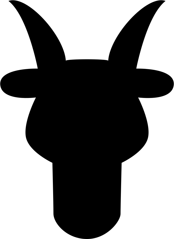 Aries Bull Head Front Shape Symbol Comments - Bull Shape Clipart (714x981), Png Download