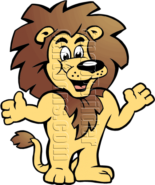 Mascot Vector Lion Picture Freeuse - 10in X 3in Red You Can't Hide That Lion Pride Magnet Clipart (600x600), Png Download