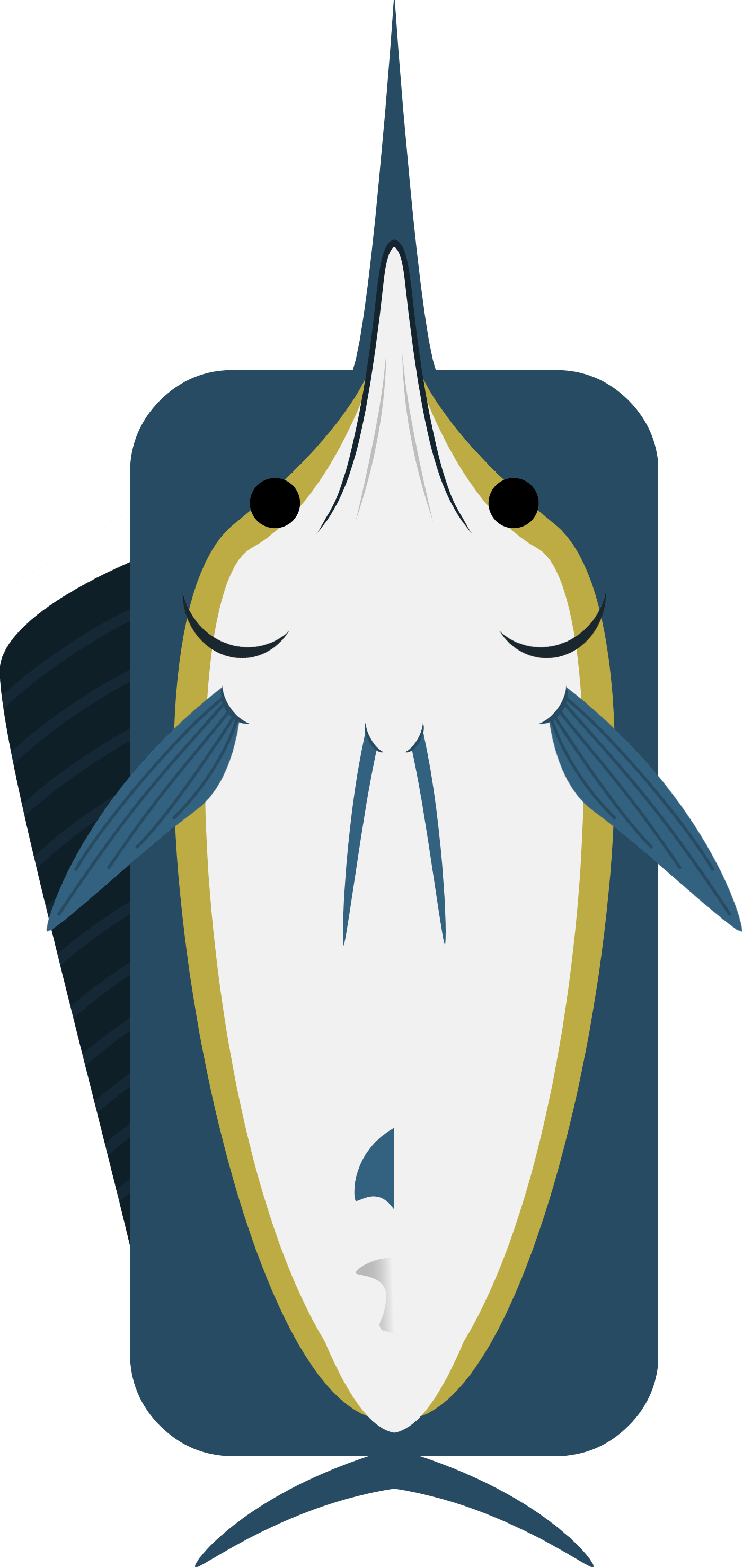 Animal[animal] Marlin Clipart (1402x2960), Png Download
