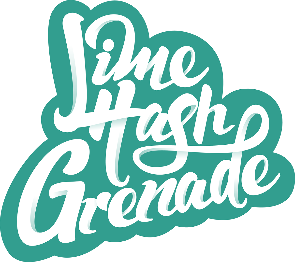 Lime Hash Grenade - Calligraphy Clipart (1200x1067), Png Download