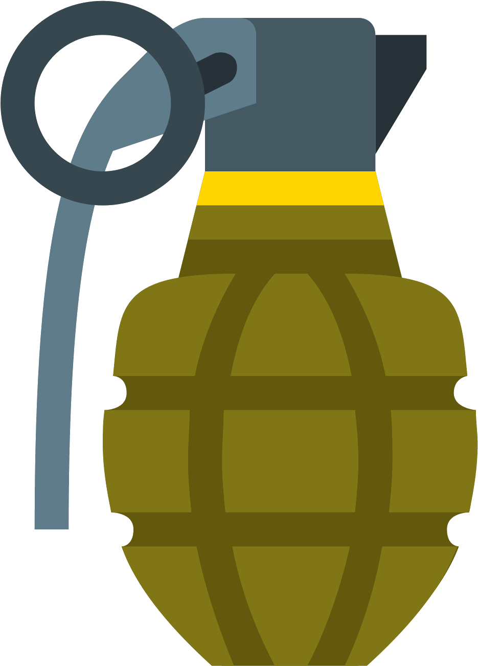 Grenade Icon - Clip Art - Png Download (1600x1600), Png Download