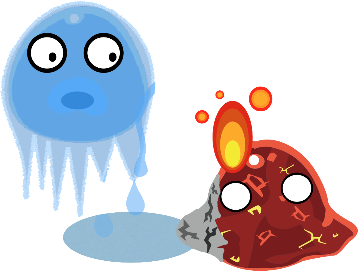 Lava Clipart Puddle - Slime Rancher Ice Slime - Png Download (1278x980), Png Download