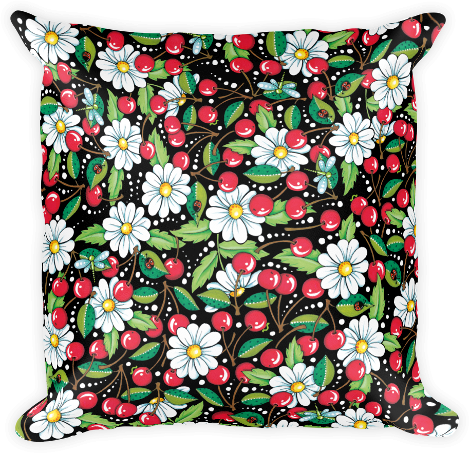 Cherry Daisy Mary Engelbreit - Pillow Clipart (1000x1000), Png Download