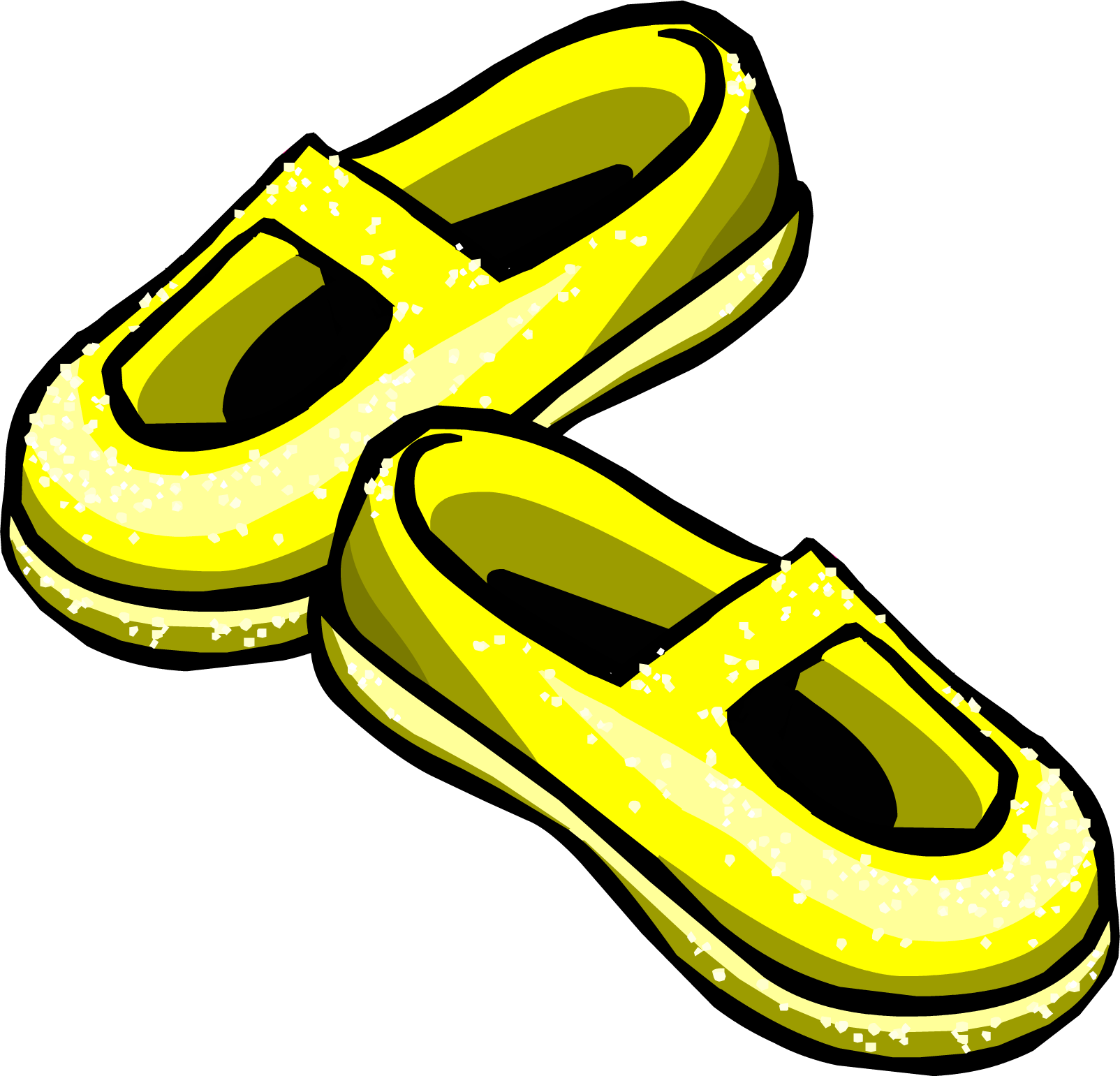 Sneakers Clipart Yellow Shoe - Club Penguin Yellow Shoes - Png Download (1604x1541), Png Download