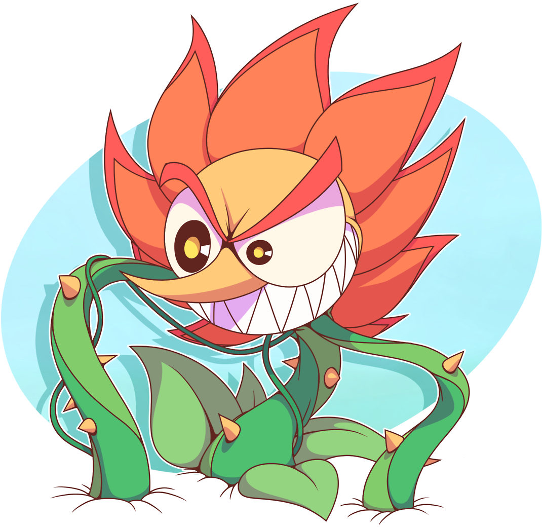 Good Night Clipart Devil - Cagney Carnation Cuphead Fanart - Png Download (1280x1064), Png Download