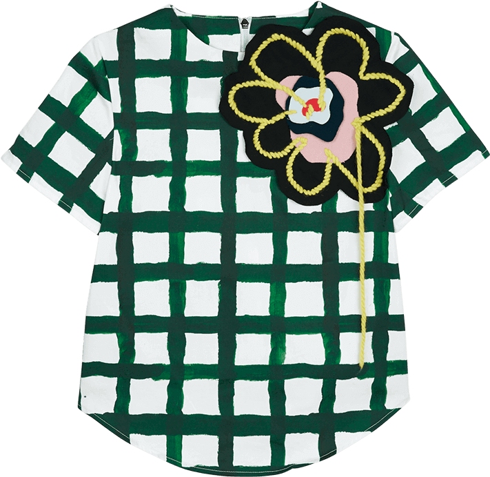 Flower Patch Scuba Top - Illustration Clipart (800x1200), Png Download