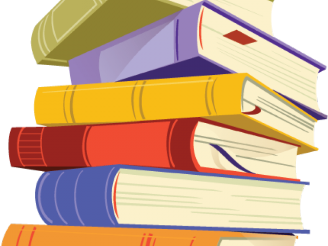 Book Clipart Stacked - Books Clipart Transparent Background - Png Download (640x480), Png Download