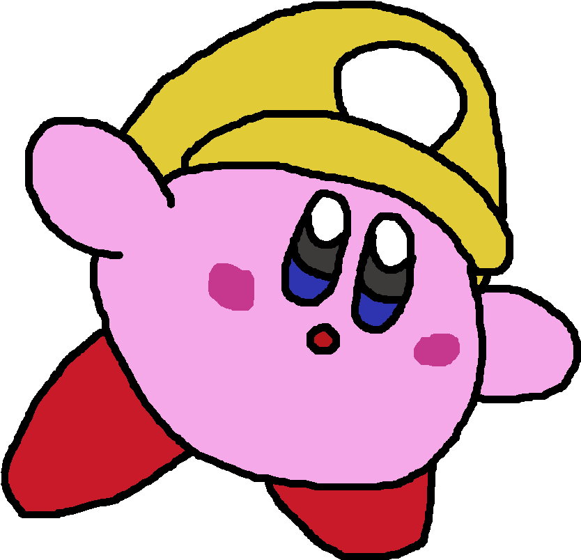 Plumber Kirby - Wario Clipart (840x810), Png Download