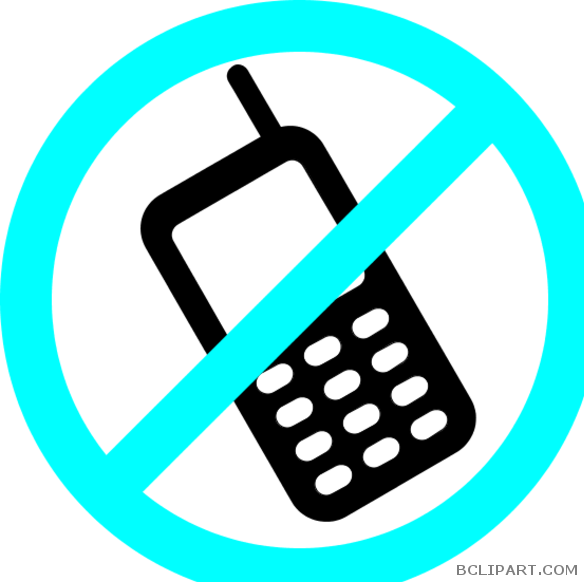 Vector Freeuse Library Free Clipart Cell Phone - Classroom No Cell Phone Sign - Png Download (584x582), Png Download