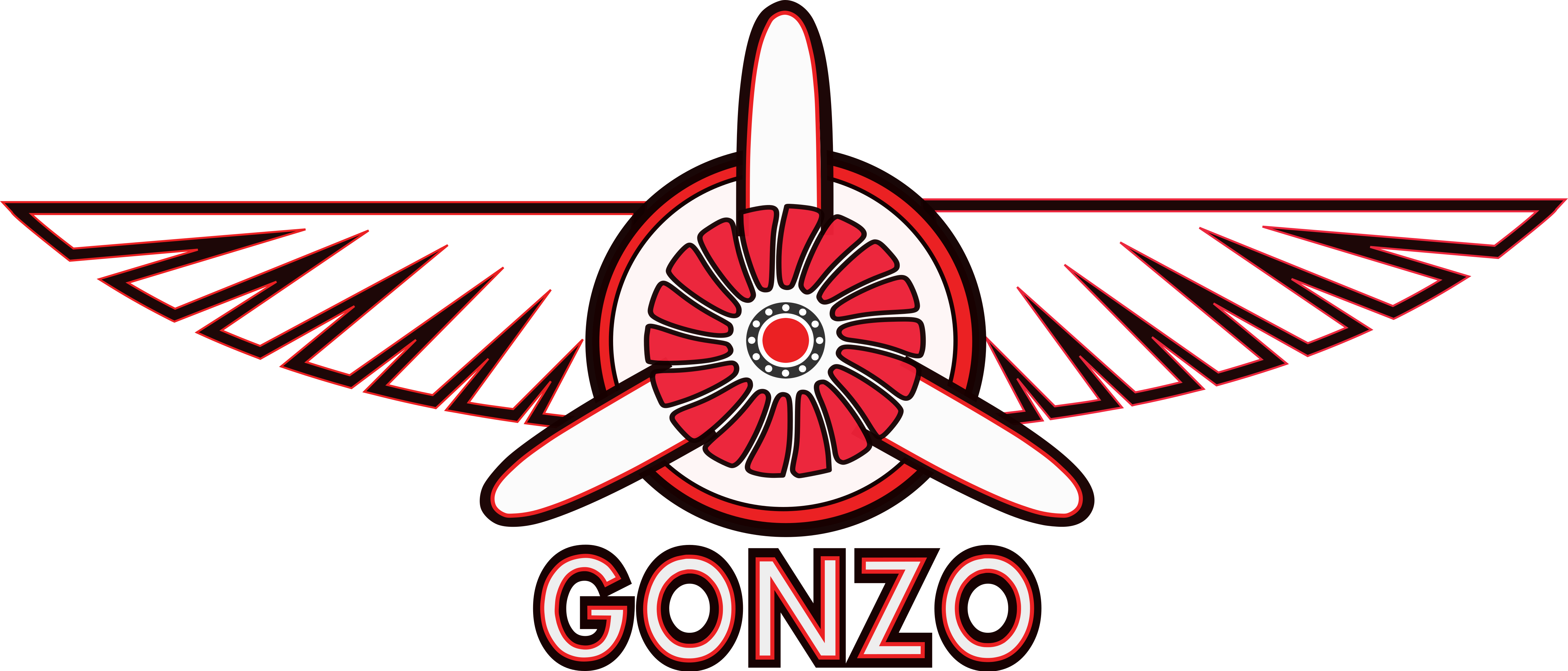 Gonzo Hobbies - Motorcycle Valley Logo Clipart (5000x2140), Png Download