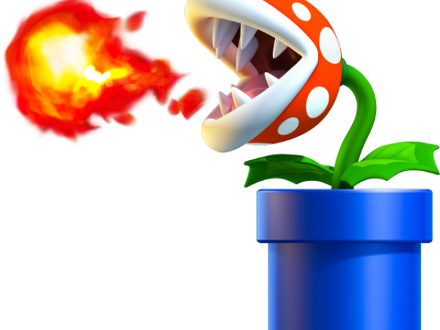 Mario Bros Clipart Enemy - Planta Carnivora De Mario Bros - Png Download (640x480), Png Download