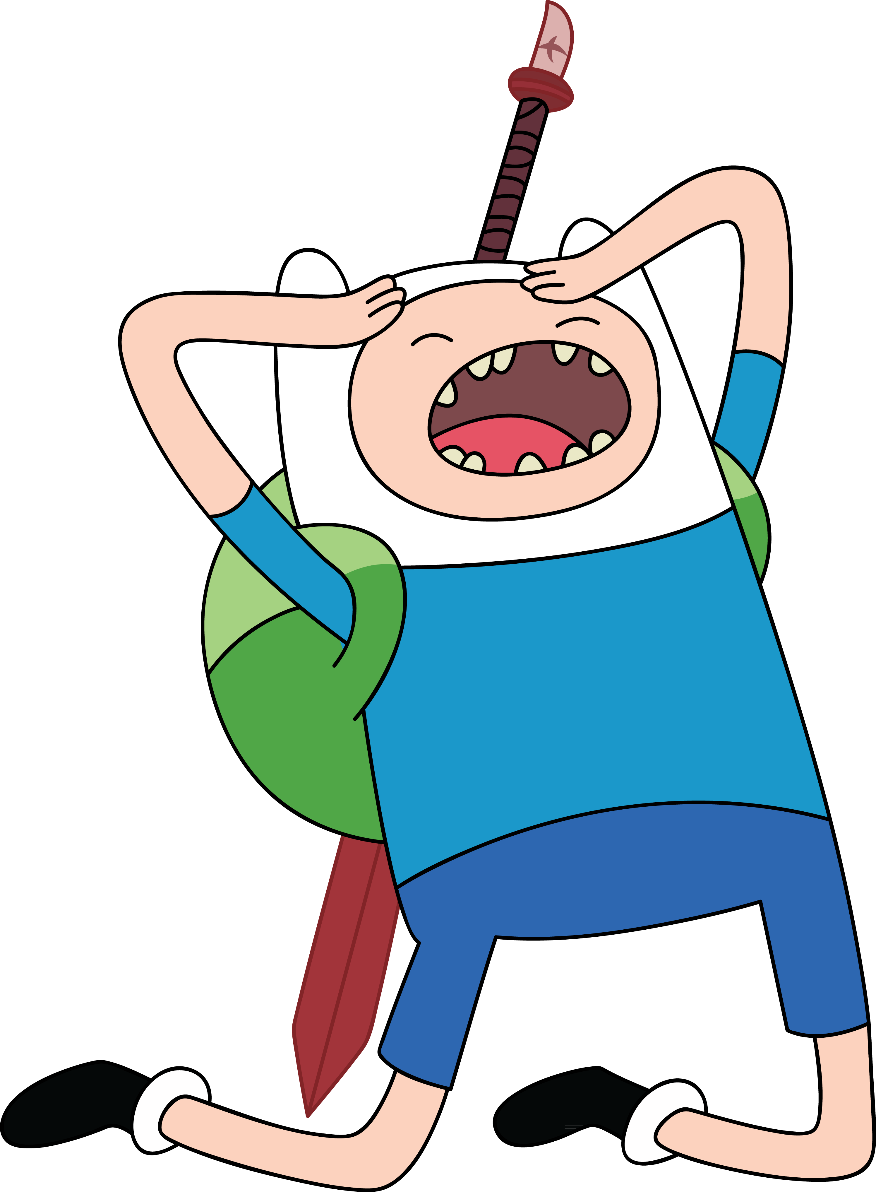 Finn The Human Clipart - Adventure Time Finn Transparent - Png Download (2993x4071), Png Download