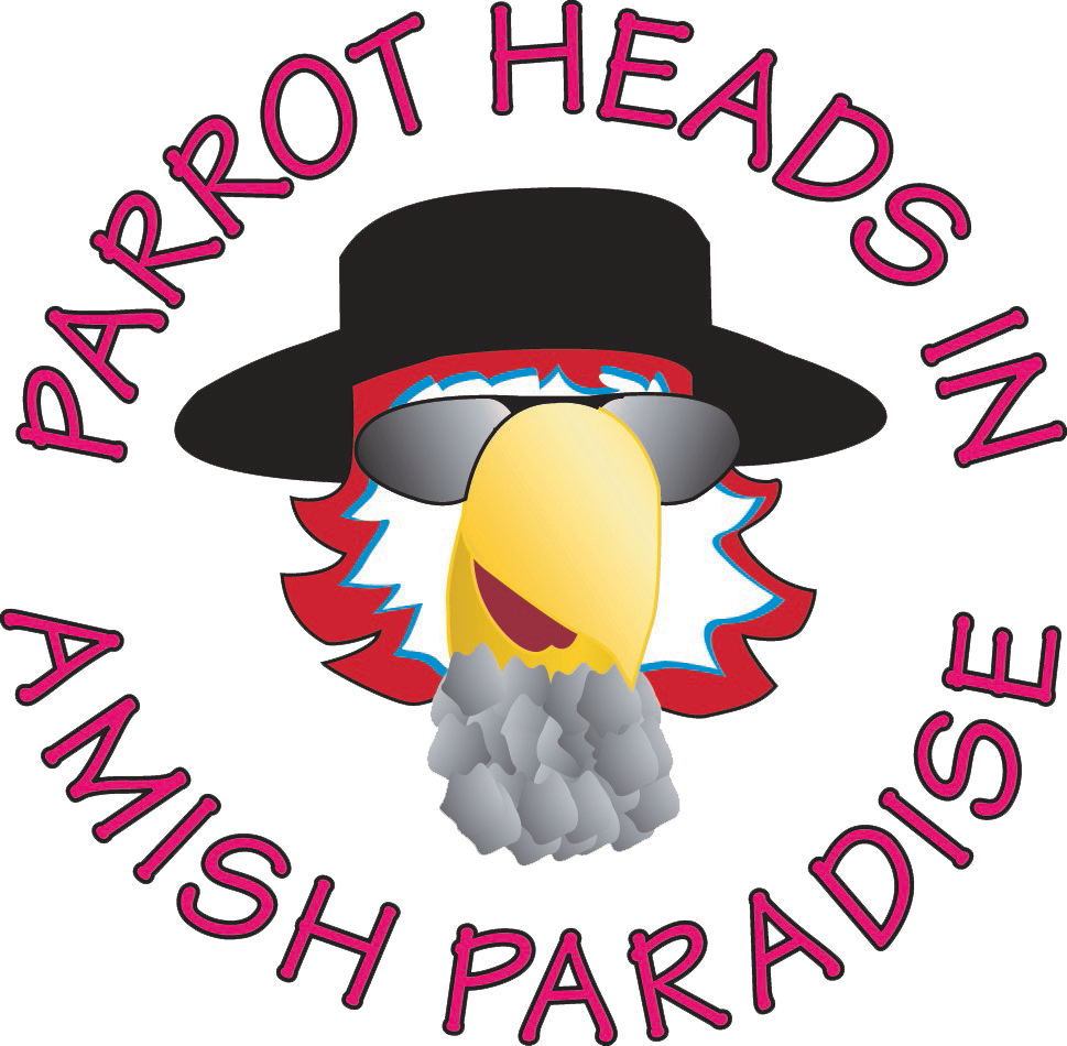 Parrotheads In Amish Paradise - Cartoon Clipart (969x950), Png Download