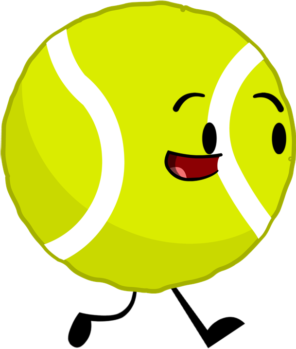 Tennis Ball Pose - Object Shows Tennis Ball Clipart (617x732), Png Download
