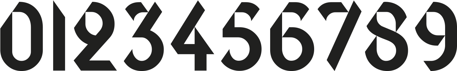 Nº10 Text's Glorious Numerals, One Of The Font's Greatest - Helvetica Numbers Clipart (1500x334), Png Download