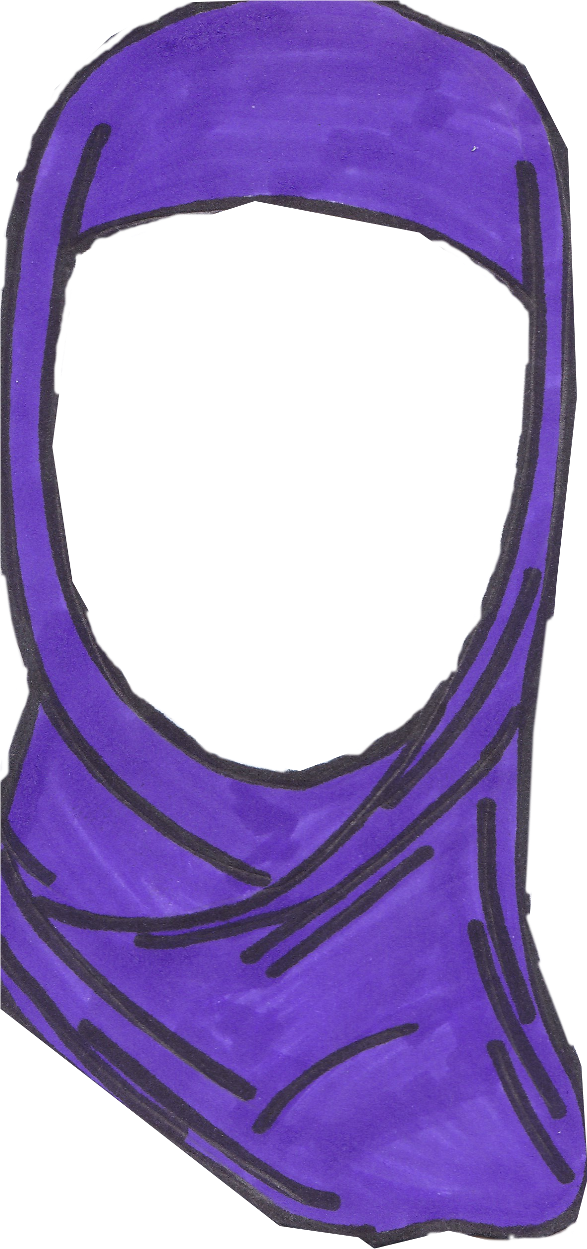She Marched To The School To Support My Aunt Knowing - Violet Clipart (1184x2536), Png Download
