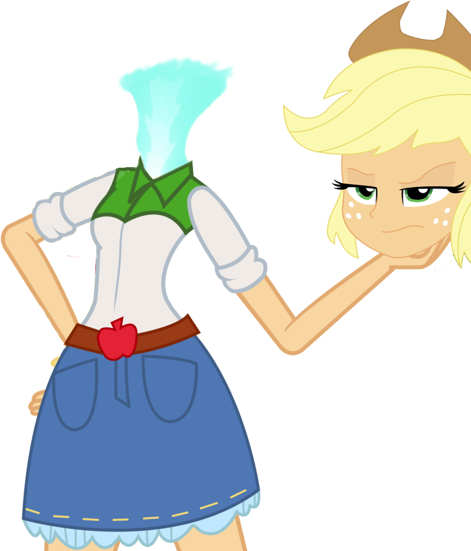 Applejack, Clothes, Cowboy Hat, Denim Skirt, Dullahan, - My Little Pony Dullahan Clipart (1024x1168), Png Download
