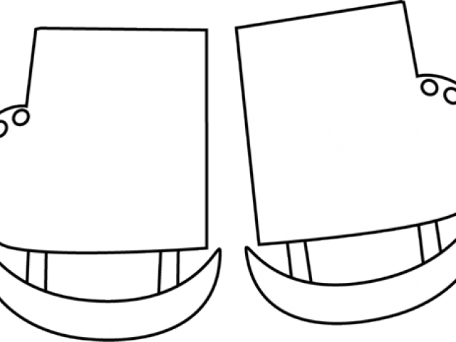 Ice Skates Clipart - Ice Skate - Png Download (640x480), Png Download