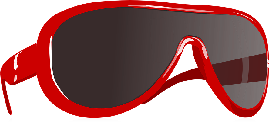 Red Sunglasses Cliparts - Sunglasses Clip Art - Png Download (886x720), Png Download