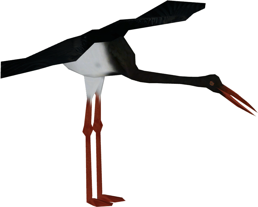 Black Stork Artifex - Marabou Stork Clipart (884x884), Png Download