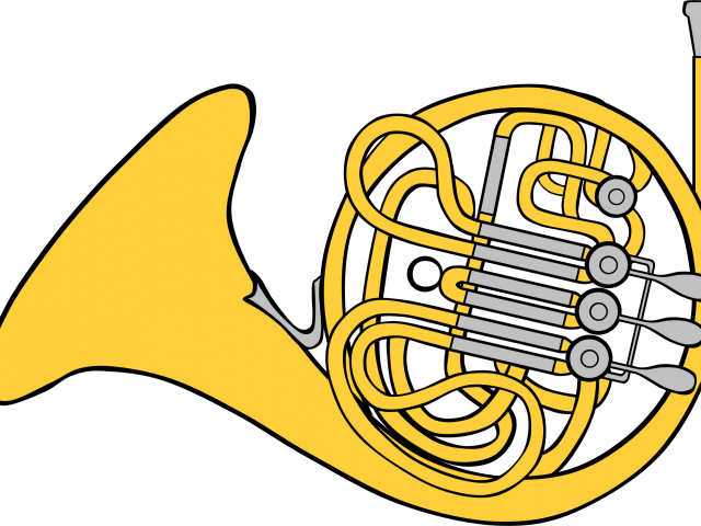Colorful Clipart French Horn - Horn Clipart - Png Download (640x480), Png Download