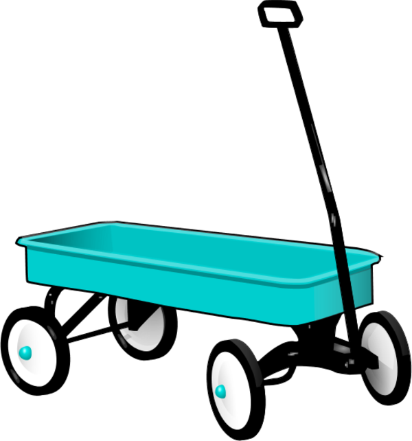 Radio Flyer Wagon Clip Art - Red Wagon - Png Download (600x642), Png Download